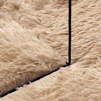 Hoogpolig vloerkleed NAVARRA 80x150 cm polyester beige 7