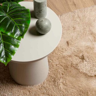 Hoogpolig vloerkleed NAVARRA 80x150 cm polyester beige 8