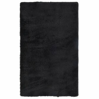 Hoogpolig vloerkleed NAVARRA 80x150 cm polyester zwart 2