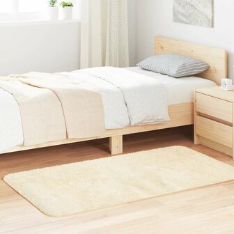 Hoogpolig vloerkleed NAVARRA 80x150 cm polyester cr&egrave;mekleurig 1