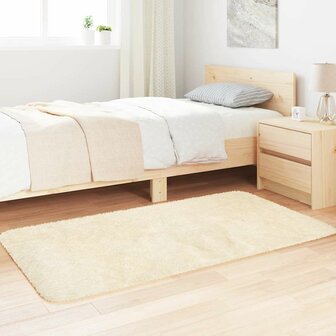 Hoogpolig vloerkleed NAVARRA 80x150 cm polyester cr&egrave;mekleurig 3