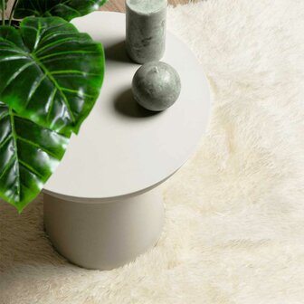 Hoogpolig vloerkleed NAVARRA 80x150 cm polyester cr&egrave;mekleurig 8