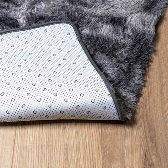 Hoogpolig vloerkleed NAVARRA 80x150 cm polyester donkergrijs 6