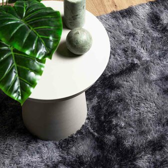 Hoogpolig vloerkleed NAVARRA 80x150 cm polyester donkergrijs 8