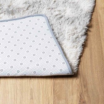 Hoogpolig vloerkleed NAVARRA 80x150 cm polyester lichtgrijs 6