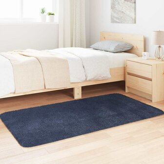 Hoogpolig vloerkleed NAVARRA 80x150 cm polyester marineblauw 3
