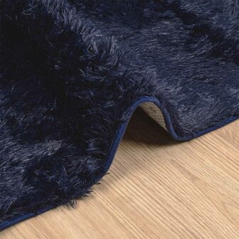 Hoogpolig vloerkleed NAVARRA 80x150 cm polyester marineblauw 5
