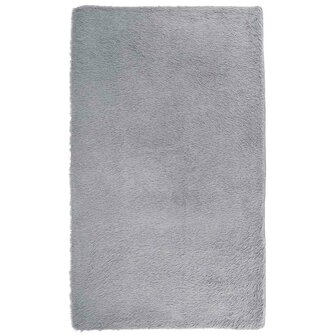 Hoogpolig vloerkleed NAVARRA 80x150 cm polyester zilvergrijs 2