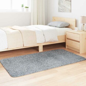Hoogpolig vloerkleed NAVARRA 80x150 cm polyester zilvergrijs 3