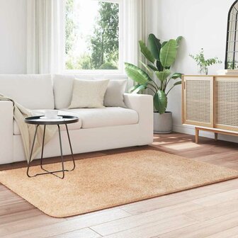 Hoogpolig vloerkleed NAVARRA 120x170 cm polyester beige 3