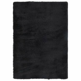 Hoogpolig vloerkleed NAVARRA 120x170 cm polyester zwart 2