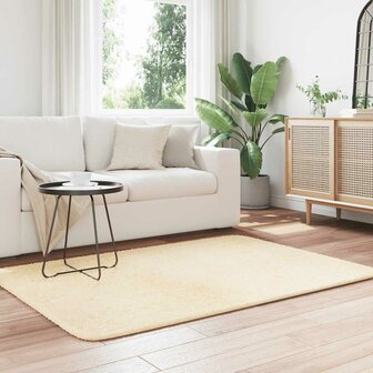 Hoogpolig vloerkleed NAVARRA 120x170 cm polyester cr&egrave;mekleurig 3