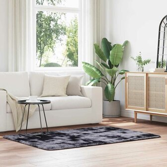 Hoogpolig vloerkleed NAVARRA 120x170 cm polyester donkergrijs 1