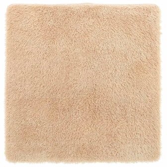 Hoogpolig vloerkleed NAVARRA 120x120 cm polyester beige 2