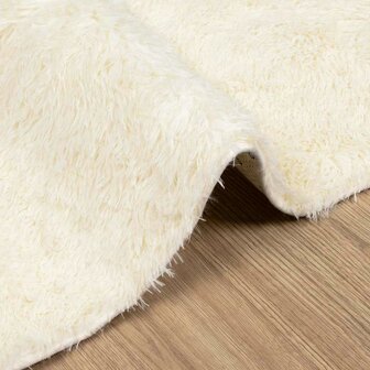 Hoogpolig vloerkleed NAVARRA 120x120 cm polyester cr&egrave;mekleurig 5