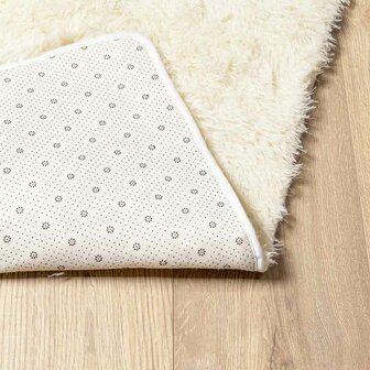 Hoogpolig vloerkleed NAVARRA 120x120 cm polyester cr&egrave;mekleurig 6