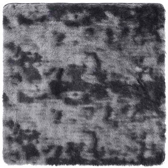 Hoogpolig vloerkleed NAVARRA 120x120 cm polyester donkergrijs 2