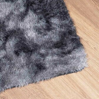 Hoogpolig vloerkleed NAVARRA 120x120 cm polyester donkergrijs 4