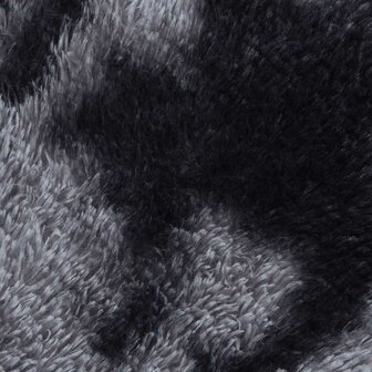 Hoogpolig vloerkleed NAVARRA 120x120 cm polyester donkergrijs 9