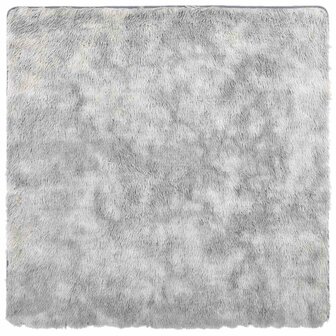 Hoogpolig vloerkleed NAVARRA 120x120 cm polyester lichtgrijs 2