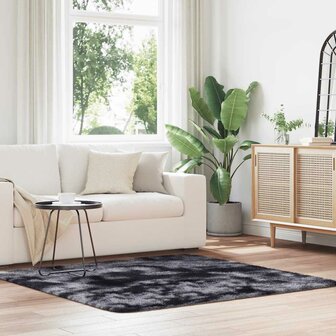 Hoogpolig vloerkleed NAVARRA 160x160 cm polyester donkergrijs 1