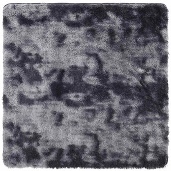 Hoogpolig vloerkleed NAVARRA 160x160 cm polyester donkergrijs 2