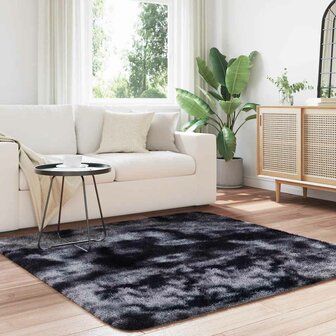 Hoogpolig vloerkleed NAVARRA 160x160 cm polyester donkergrijs 3