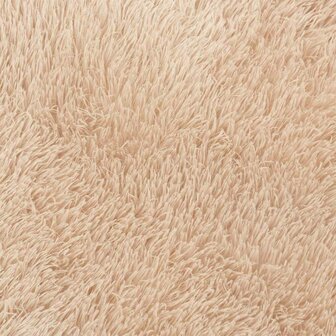 Hoogpolig vloerkleed NAVARRA 100x100 cm polyester beige 9