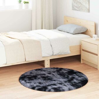 Hoogpolig vloerkleed NAVARRA 100x100 cm polyester donkergrijs 1