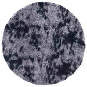 Hoogpolig vloerkleed NAVARRA 100x100 cm polyester donkergrijs 2