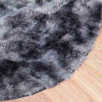 Hoogpolig vloerkleed NAVARRA 100x100 cm polyester donkergrijs 4