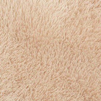 Hoogpolig vloerkleed NAVARRA 120x120 cm polyester beige 9