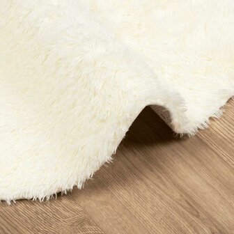 Hoogpolig vloerkleed NAVARRA 120x120 cm polyester cr&egrave;mekleurig 5