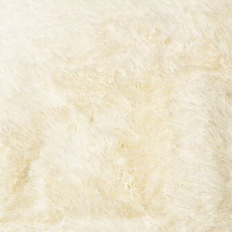 Hoogpolig vloerkleed NAVARRA 120x120 cm polyester cr&egrave;mekleurig 9
