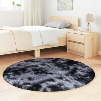 Hoogpolig vloerkleed NAVARRA 120x120 cm polyester donkergrijs 3