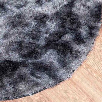 Hoogpolig vloerkleed NAVARRA 120x120 cm polyester donkergrijs 4
