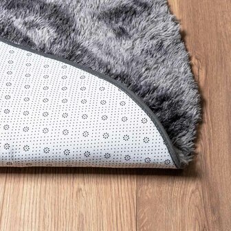 Hoogpolig vloerkleed NAVARRA 120x120 cm polyester donkergrijs 6