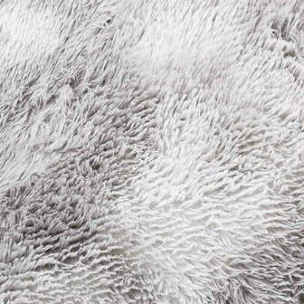 Hoogpolig vloerkleed NAVARRA 120x120 cm polyester lichtgrijs 9