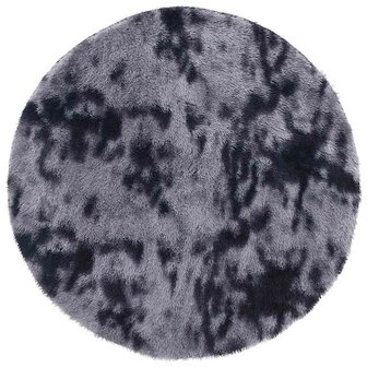 Hoogpolig vloerkleed NAVARRA 160x160 cm polyester donkergrijs 2