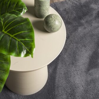 Vloerkleed HUARTE laagpolig zacht wasbaar 80x200 cm antraciet 7