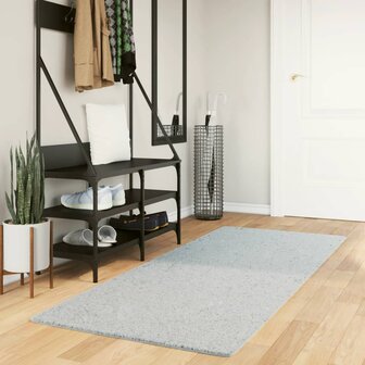 Vloerkleed HUARTE laagpolig zacht wasbaar 80x200 cm blauw 1