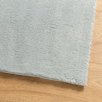 Vloerkleed HUARTE laagpolig zacht wasbaar 80x250 cm blauw 4
