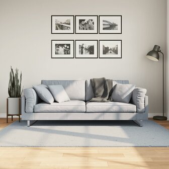 Vloerkleed HUARTE laagpolig zacht wasbaar 140x200 cm blauw 1