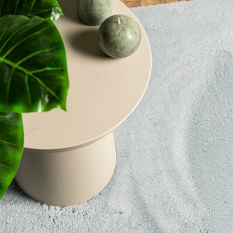 Vloerkleed HUARTE laagpolig zacht wasbaar 160x160 cm blauw 7