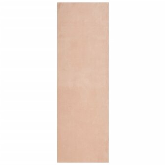 Vloerkleed HUARTE laagpolig zacht wasbaar 80x250 cm roze 2