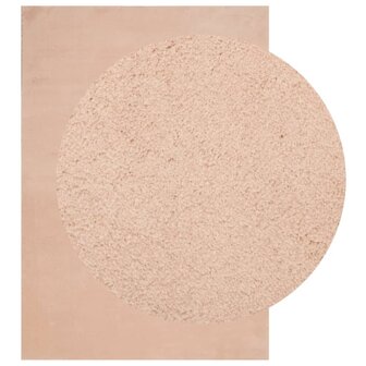 Vloerkleed HUARTE laagpolig zacht wasbaar 160x230 cm roze 3