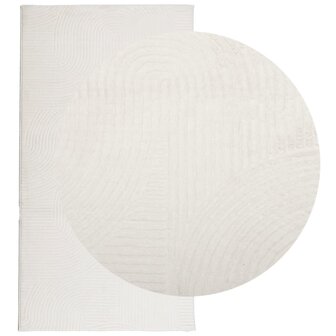 Vloerkleed IZA laagpolig Scandinavisch 80x150 cm cr&egrave;mekleurig 3