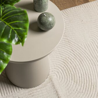 Vloerkleed IZA laagpolig Scandinavisch 100x200 cm cr&egrave;mekleurig 7