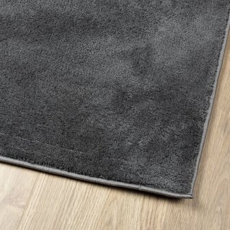 Vloerkleed OVIEDO laagpolig 80x250 cm antracietkleurig 4
