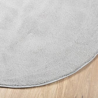 Vloerkleed OVIEDO laagpolig &Oslash; 120 cm grijs 4